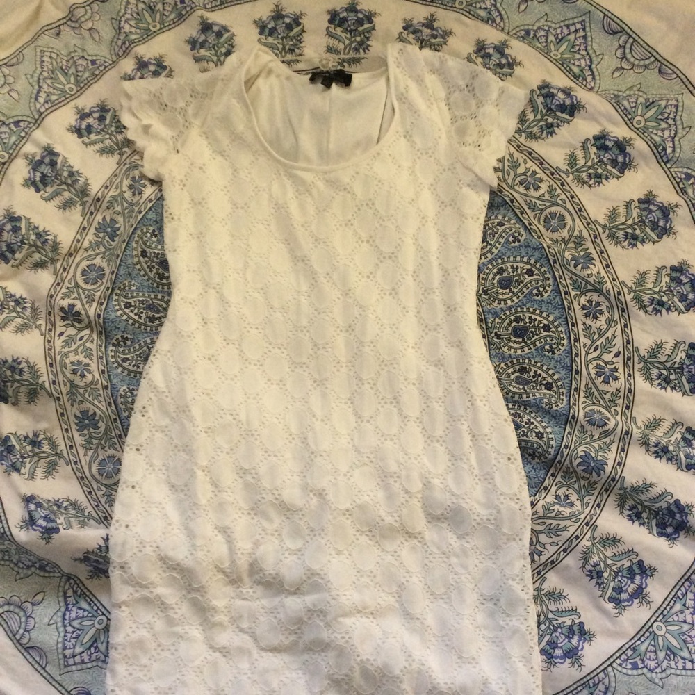 White,gorgeous dress.